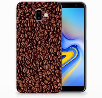 B2Ctelecom Samsung Galaxy J6 Plus (2018) Uniek TPU Hoesje Koffiebonen