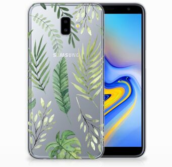 B2Ctelecom Samsung Galaxy J6 Plus (2018) Uniek TPU Hoesje Leaves