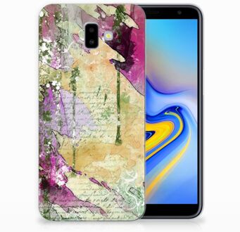 B2Ctelecom Samsung Galaxy J6 Plus (2018) Uniek TPU Hoesje Letter Painting