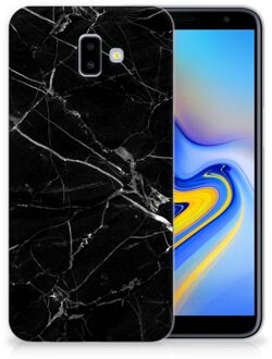 B2Ctelecom Samsung Galaxy J6 Plus (2018) Uniek TPU Hoesje Marmer Zwart