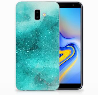 B2Ctelecom Samsung Galaxy J6 Plus (2018) Uniek TPU Hoesje Painting Blue