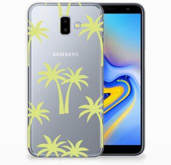 B2Ctelecom Samsung Galaxy J6 Plus (2018) Uniek TPU Hoesje Palmtrees