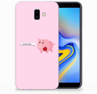 B2Ctelecom Samsung Galaxy J6 Plus (2018) Uniek TPU Hoesje Pig Mud