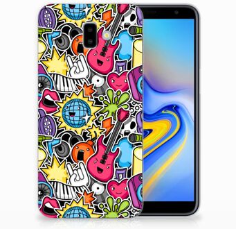 B2Ctelecom Samsung Galaxy J6 Plus (2018) Uniek TPU Hoesje Punk Rock