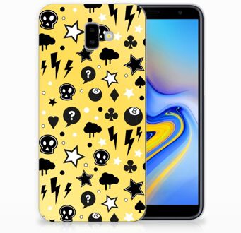 B2Ctelecom Samsung Galaxy J6 Plus (2018) Uniek TPU Hoesje Punk Yellow