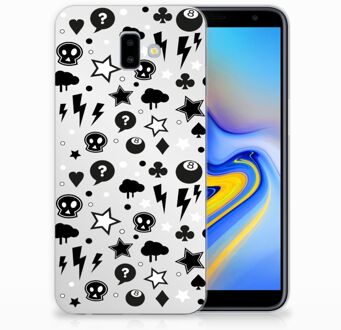 B2Ctelecom Samsung Galaxy J6 Plus (2018) Uniek TPU Hoesje Silver Punk