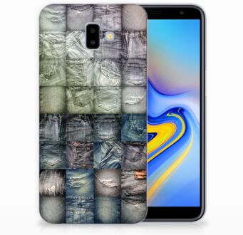 B2Ctelecom Samsung Galaxy J6 Plus (2018) Uniek TPU Hoesje Spijkerbroeken