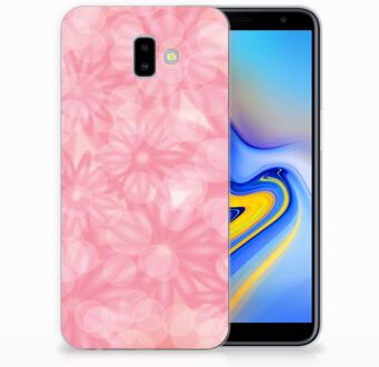 B2Ctelecom Samsung Galaxy J6 Plus (2018) Uniek TPU Hoesje Spring Flowers