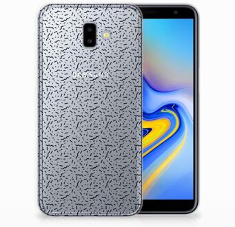 B2Ctelecom Samsung Galaxy J6 Plus (2018) Uniek TPU Hoesje Stripes Dots