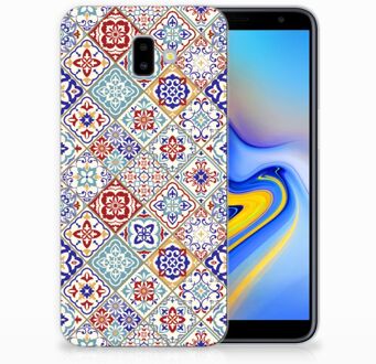 B2Ctelecom Samsung Galaxy J6 Plus (2018) Uniek TPU Hoesje Tiles Color