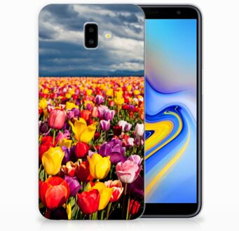 B2Ctelecom Samsung Galaxy J6 Plus (2018) Uniek TPU Hoesje Tulpen