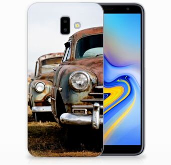 B2Ctelecom Samsung Galaxy J6 Plus (2018) Uniek TPU Hoesje Vintage Auto