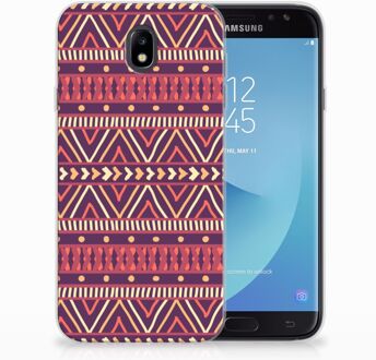 B2Ctelecom Samsung Galaxy J7 2017 | J7 Pro TPU siliconen Hoesje Aztec Purple