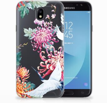 B2Ctelecom Samsung Galaxy J7 2017 | J7 Pro TPU siliconen Hoesje Bird Flowers