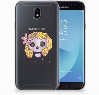 B2Ctelecom Samsung Galaxy J7 2017 | J7 Pro TPU siliconen Hoesje Boho Skull