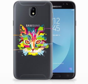 B2Ctelecom Samsung Galaxy J7 2017 | J7 Pro TPU siliconen Hoesje Cat Color