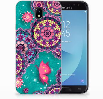 B2Ctelecom Samsung Galaxy J7 2017 | J7 Pro TPU siliconen Hoesje Cirkels en Vlinders