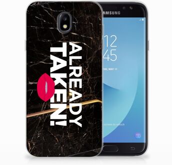 B2Ctelecom Samsung Galaxy J7 2017 | J7 Pro TPU siliconen Hoesje Design Already Taken Black