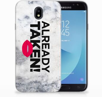 B2Ctelecom Samsung Galaxy J7 2017 | J7 Pro TPU siliconen Hoesje Design Already Taken White