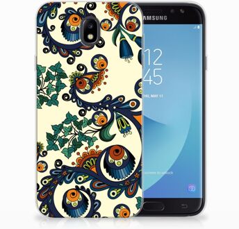 B2Ctelecom Samsung Galaxy J7 2017 | J7 Pro TPU siliconen Hoesje Design Barok Flower