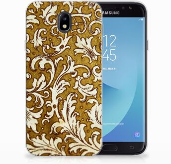 B2Ctelecom Samsung Galaxy J7 2017 | J7 Pro TPU siliconen Hoesje Design Barok Goud