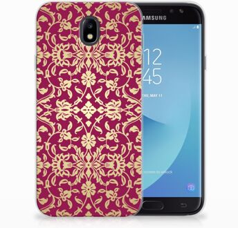 B2Ctelecom Samsung Galaxy J7 2017 | J7 Pro TPU siliconen Hoesje Design Barok Pink