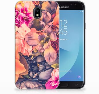 B2Ctelecom Samsung Galaxy J7 2017 | J7 Pro TPU siliconen Hoesje Design Bosje Bloemen