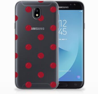 B2Ctelecom Samsung Galaxy J7 2017 | J7 Pro TPU siliconen Hoesje Design Cherries