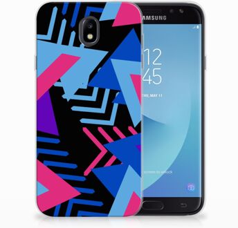 B2Ctelecom Samsung Galaxy J7 2017 | J7 Pro TPU siliconen Hoesje Design Funky Triangle