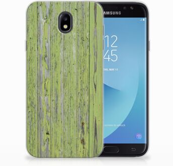 B2Ctelecom Samsung Galaxy J7 2017 | J7 Pro TPU siliconen Hoesje Design Green Wood