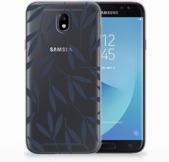 B2Ctelecom Samsung Galaxy J7 2017 | J7 Pro TPU siliconen Hoesje Design Leaves Blue