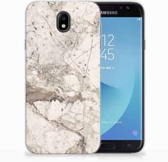 B2Ctelecom Samsung Galaxy J7 2017 | J7 Pro TPU siliconen Hoesje Design Marmer Beige