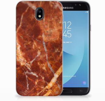 B2Ctelecom Samsung Galaxy J7 2017 | J7 Pro TPU siliconen Hoesje Design Marmer Bruin