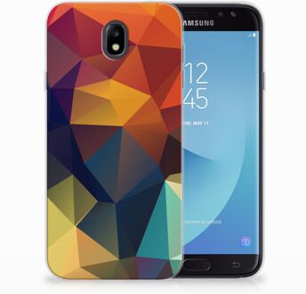 B2Ctelecom Samsung Galaxy J7 2017 | J7 Pro TPU siliconen Hoesje Design Polygon Color