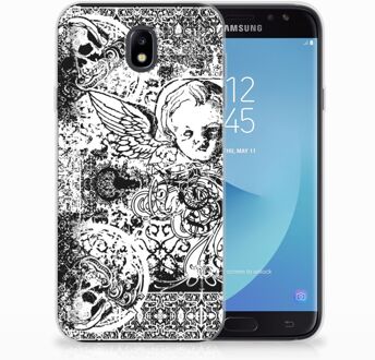 B2Ctelecom Samsung Galaxy J7 2017 | J7 Pro TPU siliconen Hoesje Design Skulls Angel