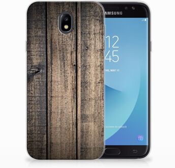 B2Ctelecom Samsung Galaxy J7 2017 | J7 Pro TPU siliconen Hoesje Design Steigerhout