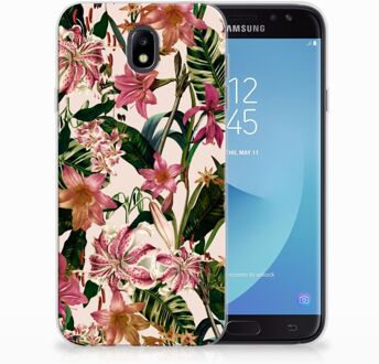 B2Ctelecom Samsung Galaxy J7 2017 | J7 Pro TPU siliconen Hoesje Flowers