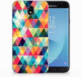 B2Ctelecom Samsung Galaxy J7 2017 | J7 Pro TPU siliconen Hoesje Geruit