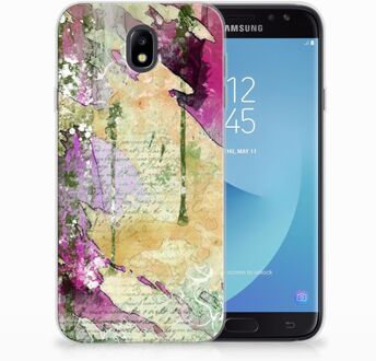 B2Ctelecom Samsung Galaxy J7 2017 | J7 Pro TPU siliconen Hoesje Letter Painting