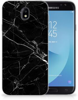 B2Ctelecom Samsung Galaxy J7 2017 | J7 Pro TPU siliconen Hoesje Marmer Zwart