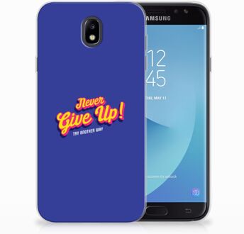 B2Ctelecom Samsung Galaxy J7 2017 | J7 Pro TPU siliconen Hoesje Never Give Up