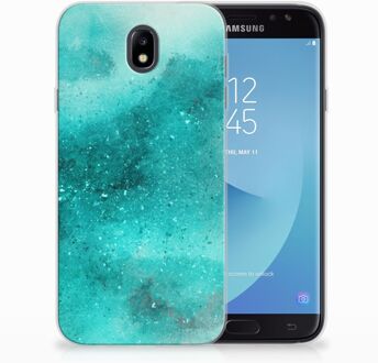 B2Ctelecom Samsung Galaxy J7 2017 | J7 Pro TPU siliconen Hoesje Painting Blue