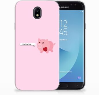 B2Ctelecom Samsung Galaxy J7 2017 | J7 Pro TPU siliconen Hoesje Pig Mud