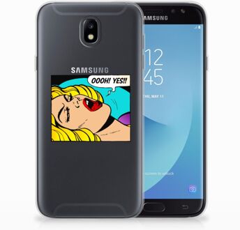 B2Ctelecom Samsung Galaxy J7 2017 | J7 Pro TPU siliconen Hoesje Popart Oh Yes