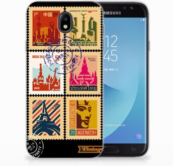 B2Ctelecom Samsung Galaxy J7 2017 | J7 Pro TPU siliconen Hoesje Postzegels