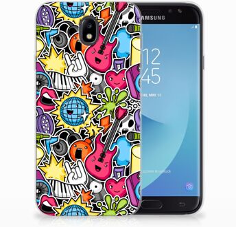 B2Ctelecom Samsung Galaxy J7 2017 | J7 Pro TPU siliconen Hoesje Punk Rock