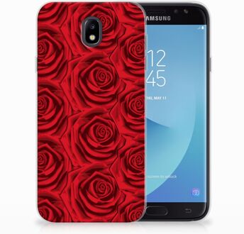 B2Ctelecom Samsung Galaxy J7 2017 | J7 Pro TPU siliconen Hoesje Red Roses