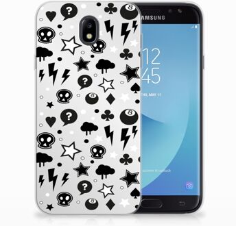 B2Ctelecom Samsung Galaxy J7 2017 | J7 Pro TPU siliconen Hoesje Silver Punk