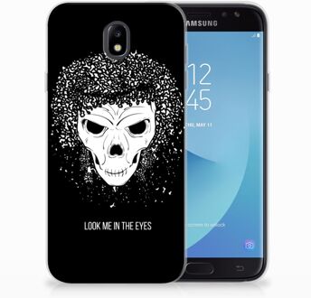 B2Ctelecom Samsung Galaxy J7 2017 | J7 Pro TPU siliconen Hoesje Skull Hair