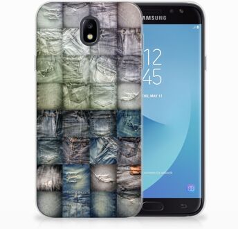 B2Ctelecom Samsung Galaxy J7 2017 | J7 Pro TPU siliconen Hoesje Spijkerbroeken